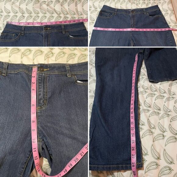 Chico's Straight Leg Jeans Medium Blue Denim 1.5 (10) 28.5” inseam - Picture 10 of 11